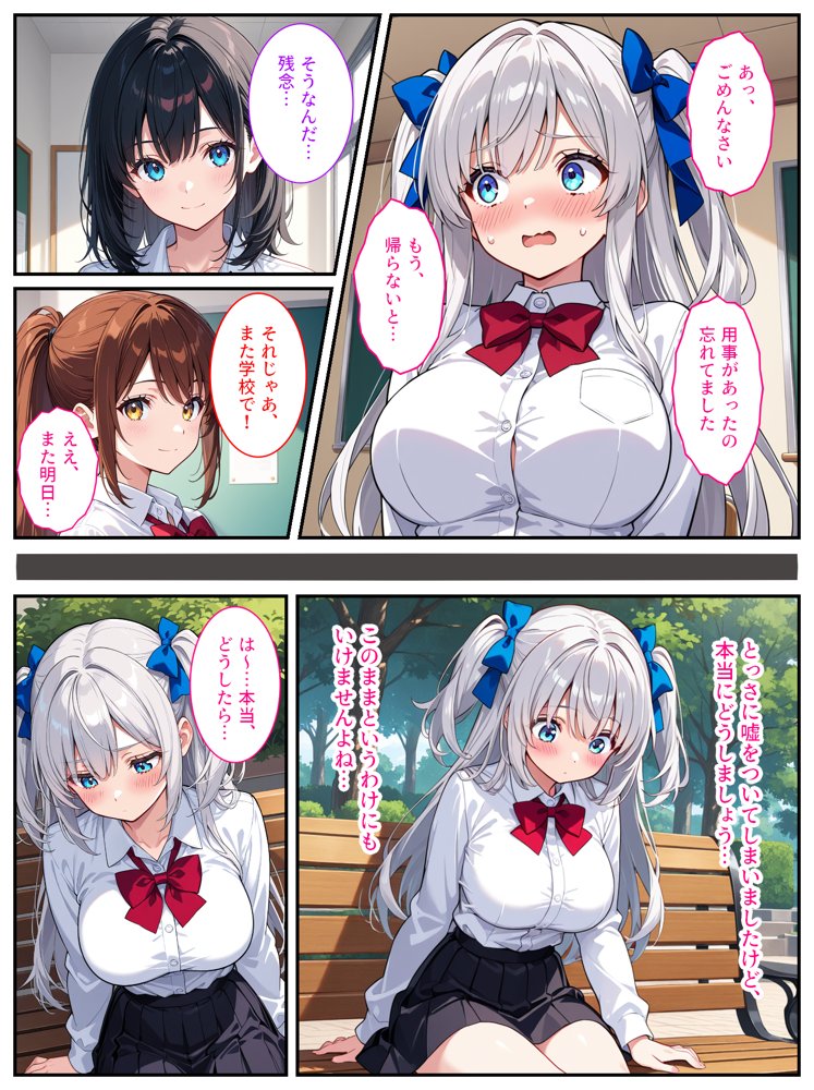 清純無垢な爆乳女子校生を性教育の実習で孕ませちゃいました！ エロ同人誌画像 003