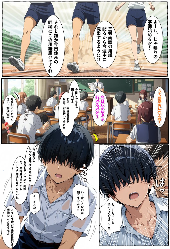 先生からクラスの1軍ギャルを見舞いに行くよう言われただけなのに エロ同人誌画像 023