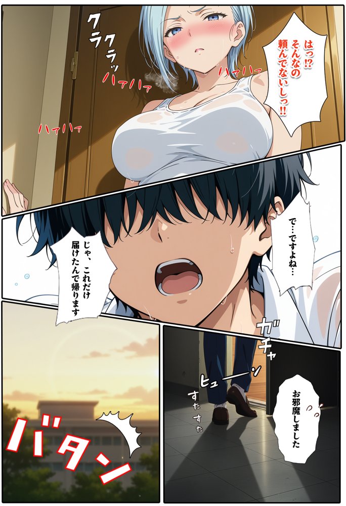 先生からクラスの1軍ギャルを見舞いに行くよう言われただけなのに エロ同人誌画像 026