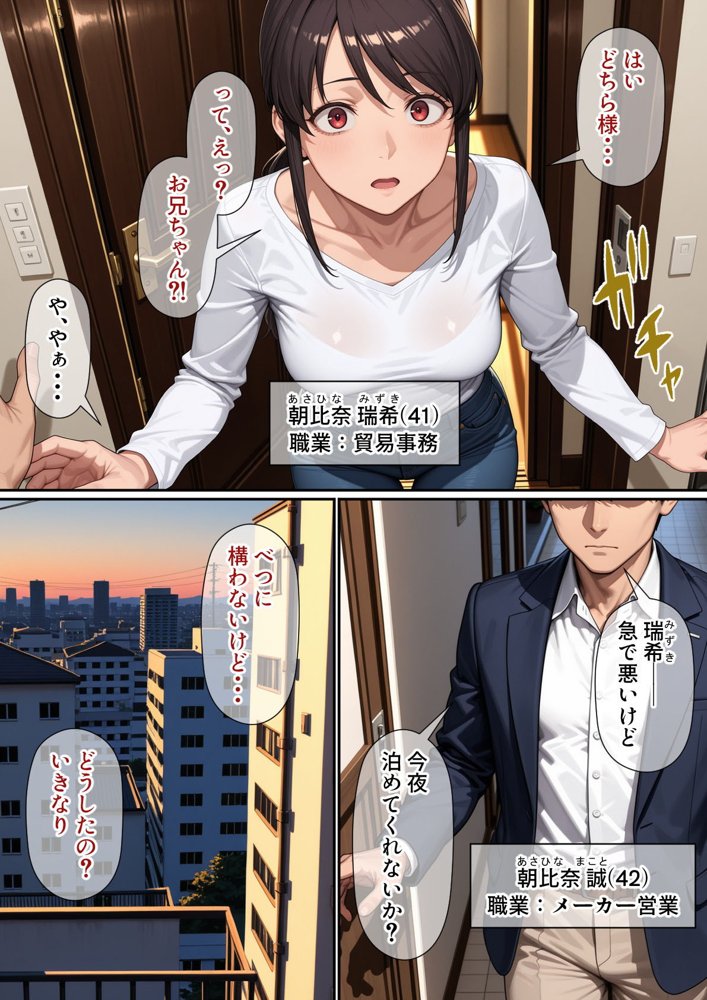 行き遅れ妹（41）とのセックスは本当に気持ちがいい エロ同人誌画像 001